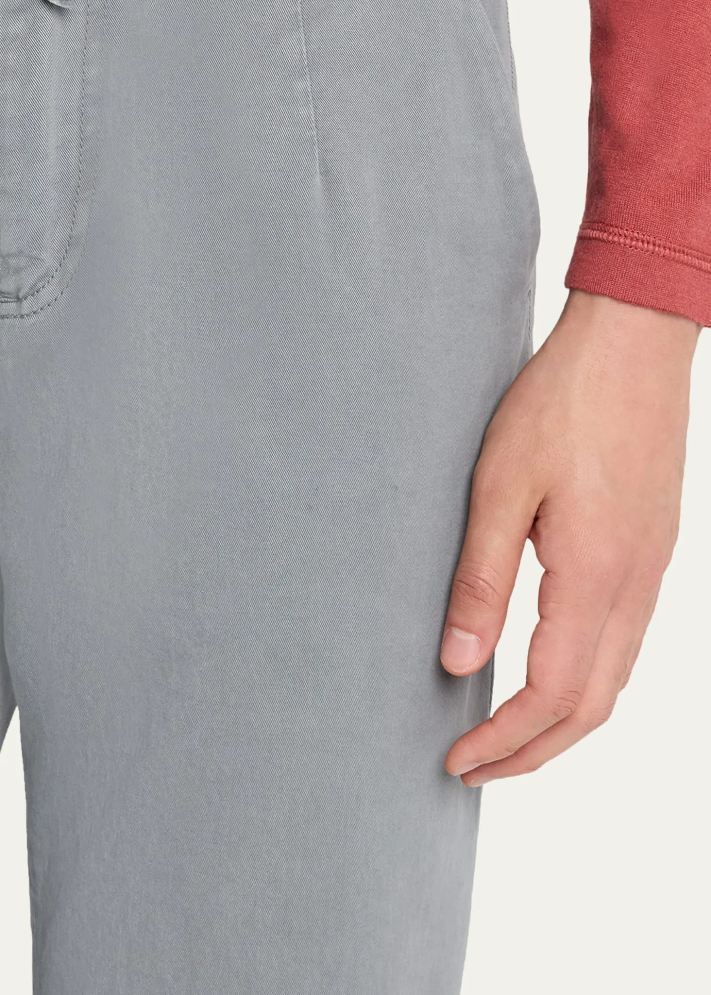 KitonMen's Pleated Straight-Fit Pants