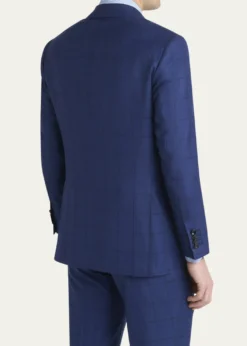 KitonMen's Royal Blue Virgin Wool Sport Coat