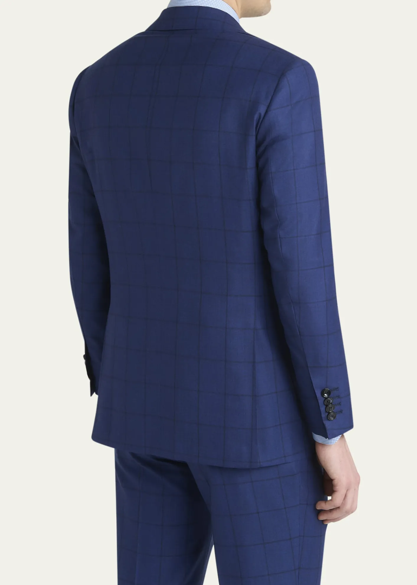 KitonMen's Royal Blue Virgin Wool Sport Coat