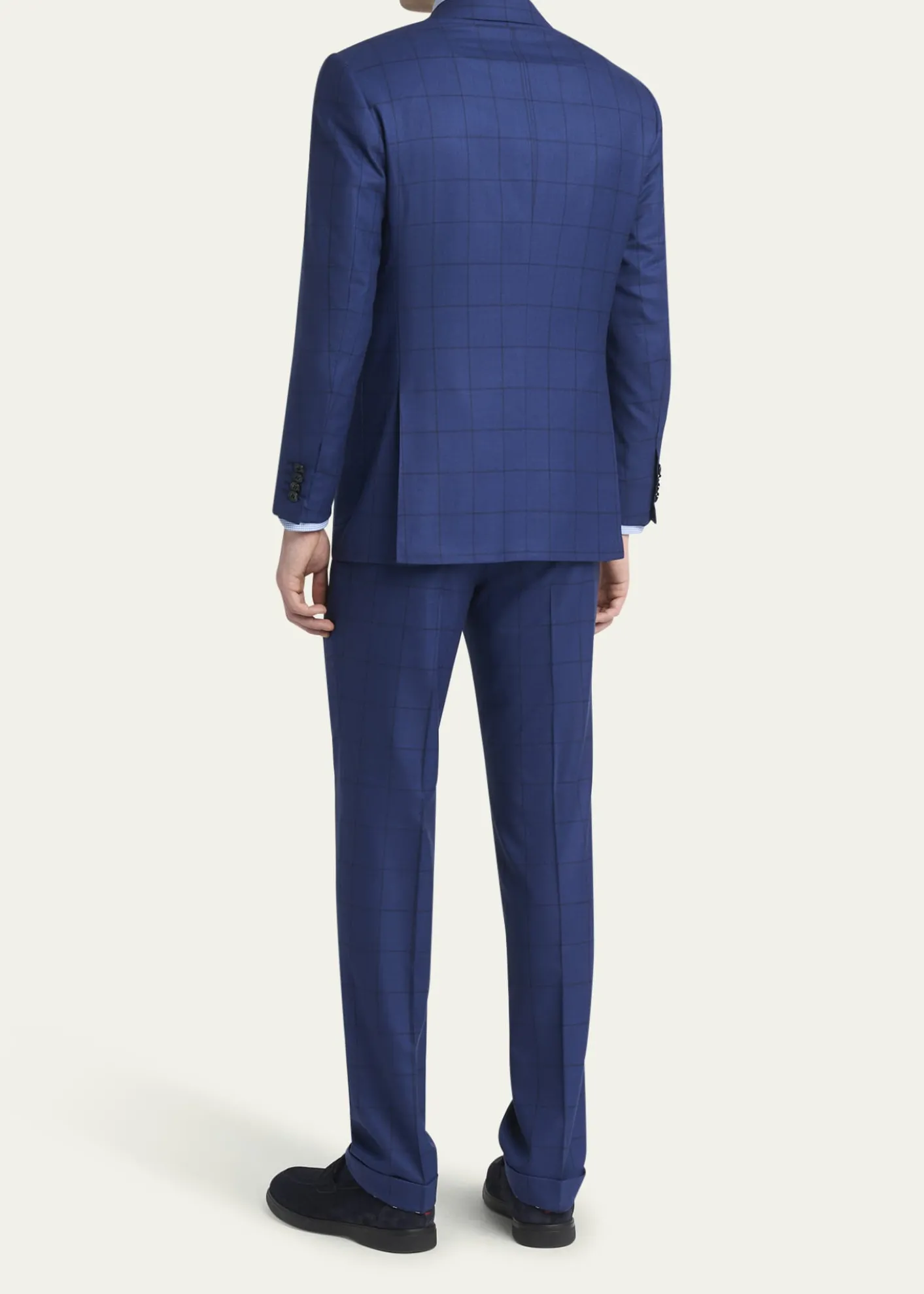 KitonMen's Royal Blue Virgin Wool Sport Coat
