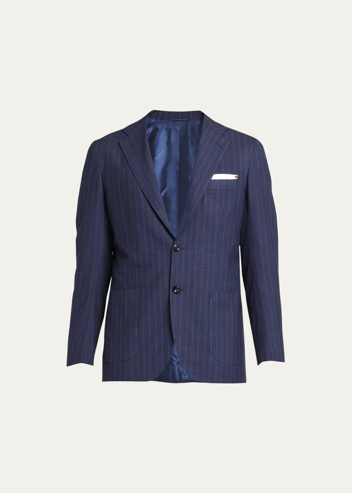 KitonMen's Shadow Stripe Suit