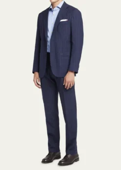 KitonMen's Shadow Stripe Suit