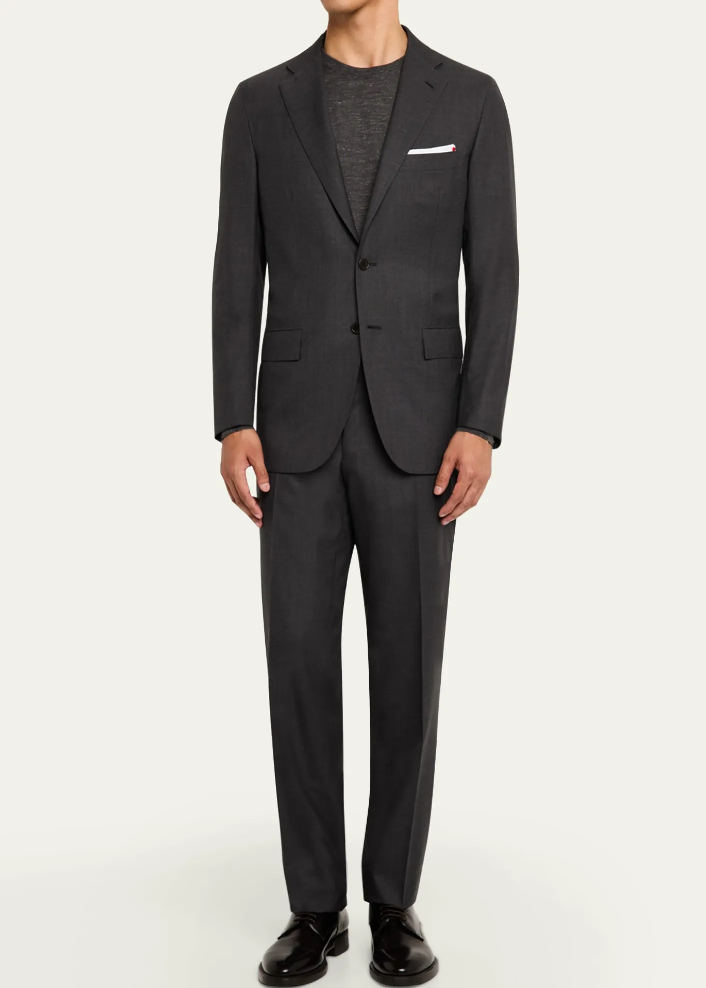 KitonMen's Solid Wool-Silk Suit