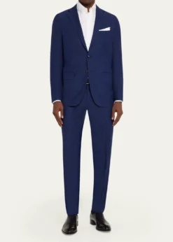 KitonMen's Textured Check Wool and Silk Two-Piece Suit