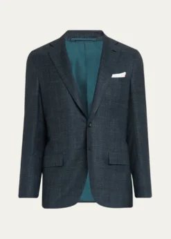 KitonMen's Tonal Plaid Cashmere Two-Piece Suit