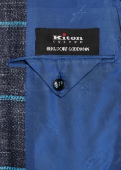 KitonMen's Windowpane Cashmere, Wool and Silk Sport Coat