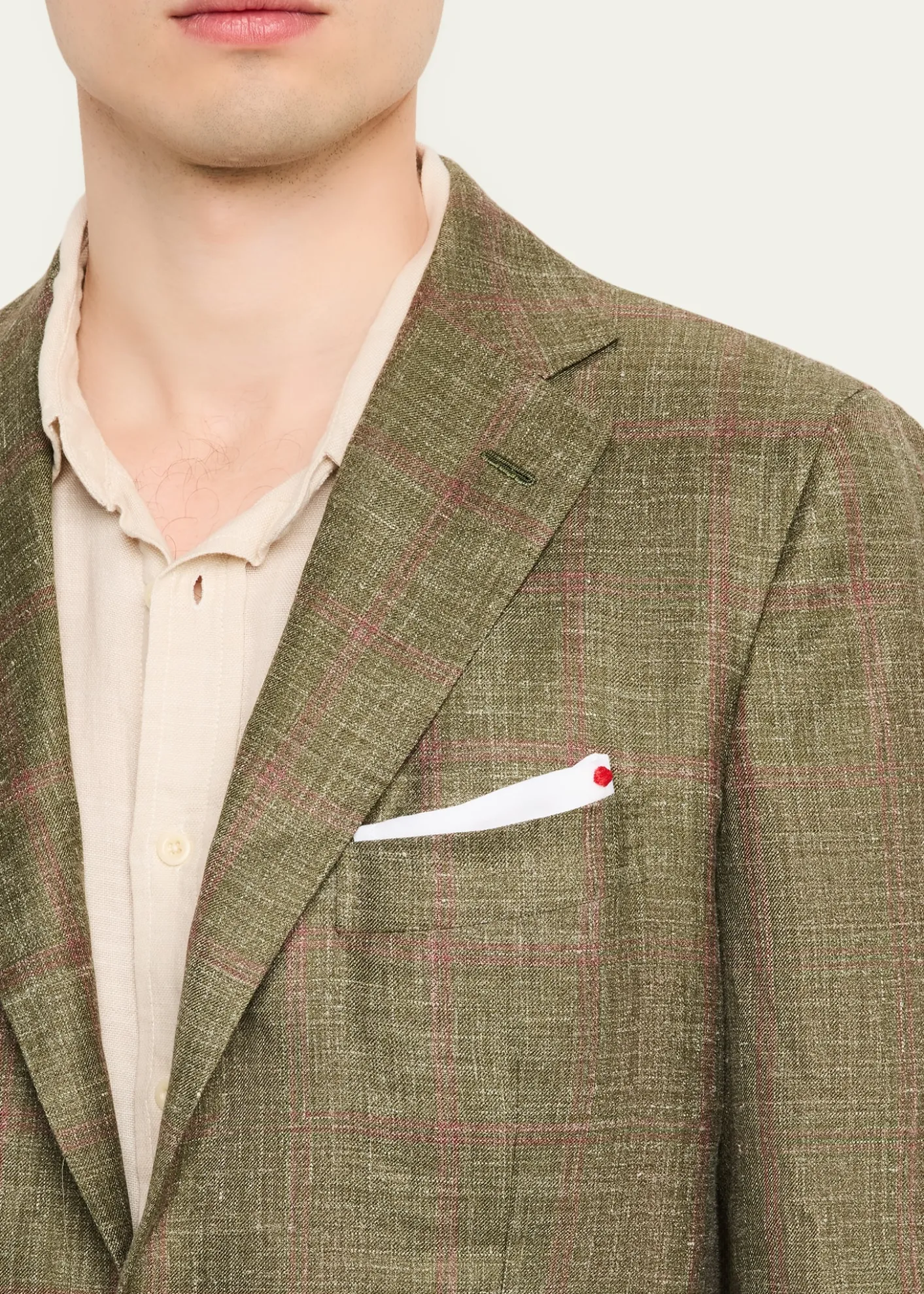 KitonMen's Windowpane Cashmere Blend Suit