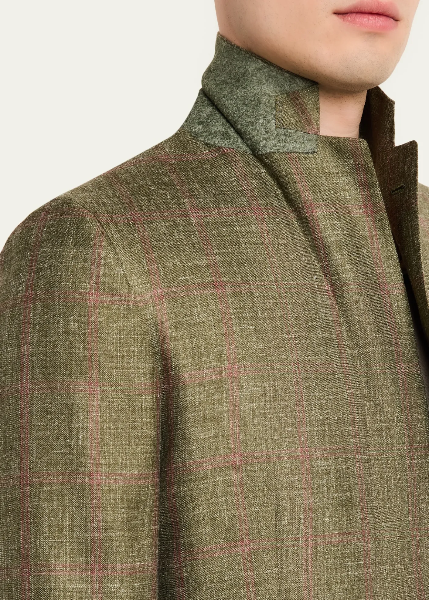 KitonMen's Windowpane Cashmere Blend Suit