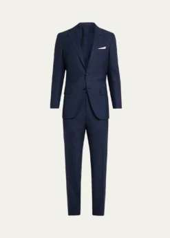 KitonMen's Wool Tonal Plaid Single-Breasted Suit