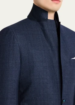 KitonMen's Wool Tonal Plaid Single-Breasted Suit