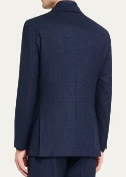 KitonMen's Wool Tonal Plaid Single-Breasted Suit