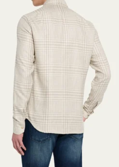 KitonMen's Baba Tonal Plaid Side-Pocket Overshirt