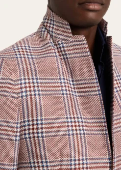 KitonMen's Cashmere and Linen Houndstooth Plaid Sport Coat