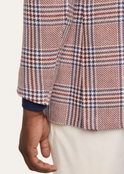 KitonMen's Cashmere and Linen Houndstooth Plaid Sport Coat