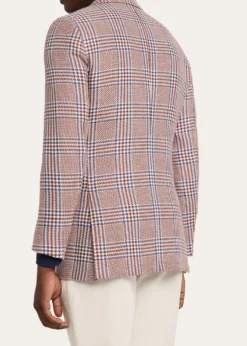 KitonMen's Cashmere and Linen Houndstooth Plaid Sport Coat