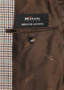 KitonMen's Cashmere and Silk Multi-Check Deconstructed Sport Coat