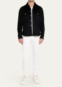 KitonMen's Cashmere and Wool Flap-Pocket Overshirt