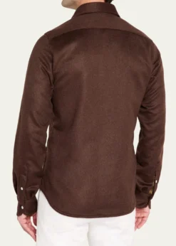 KitonMen's Cashmere and Wool Flap-Pocket Overshirt