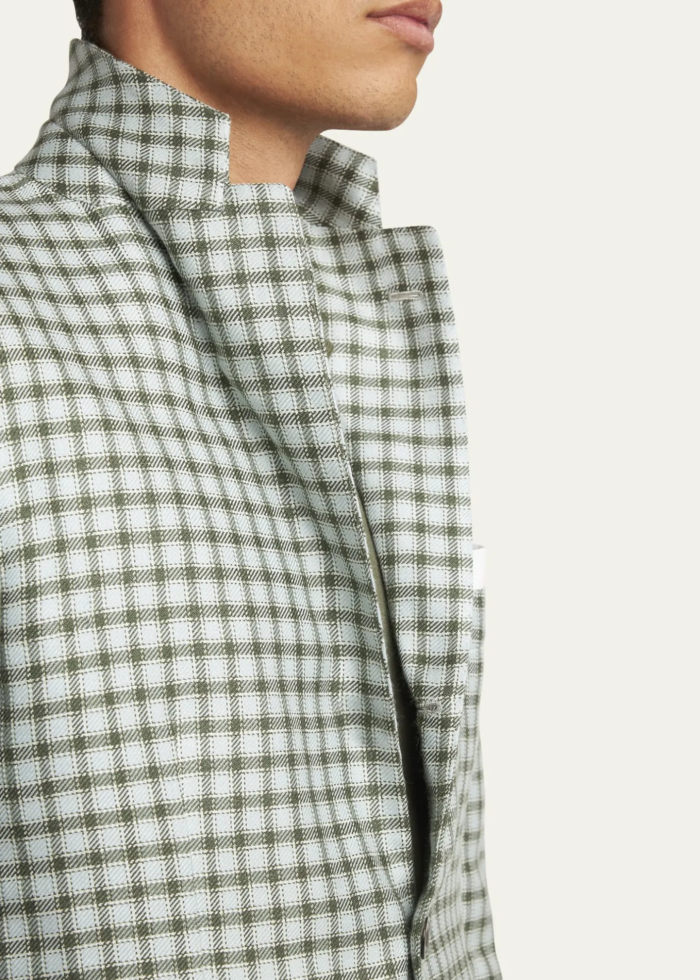 KitonMen's Cashmere-Blend Check Sport Coat