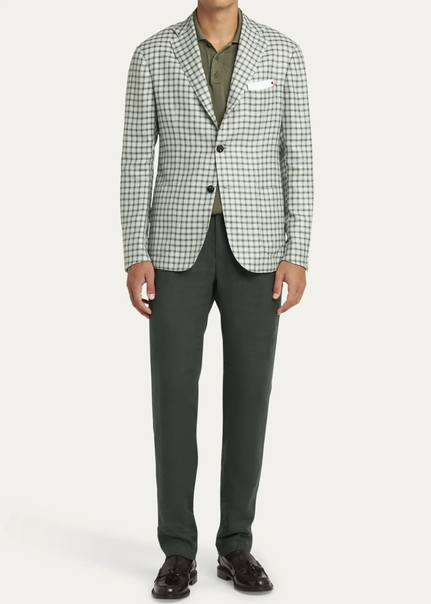 KitonMen's Cashmere-Blend Check Sport Coat