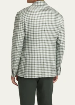 KitonMen's Cashmere-Blend Check Sport Coat