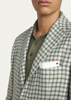 KitonMen's Cashmere-Blend Check Sport Coat