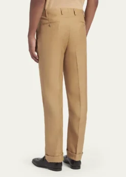 KitonMen's Cashmere-Blend Straight Leg Pleated Trousers