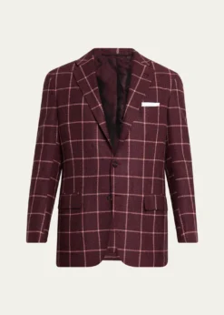 KitonMen's Cashmere Check Sport Coat