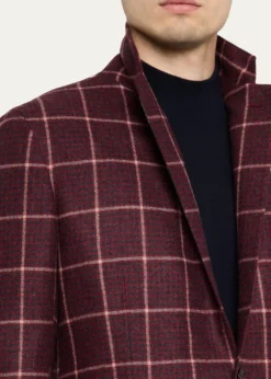 KitonMen's Cashmere Check Sport Coat
