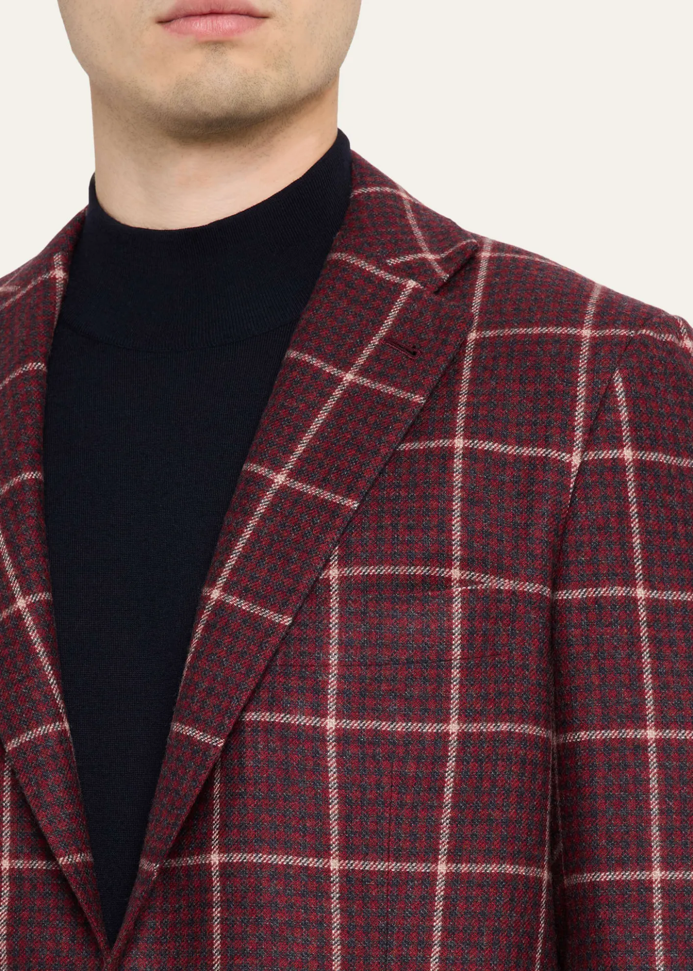KitonMen's Cashmere Check Sport Coat