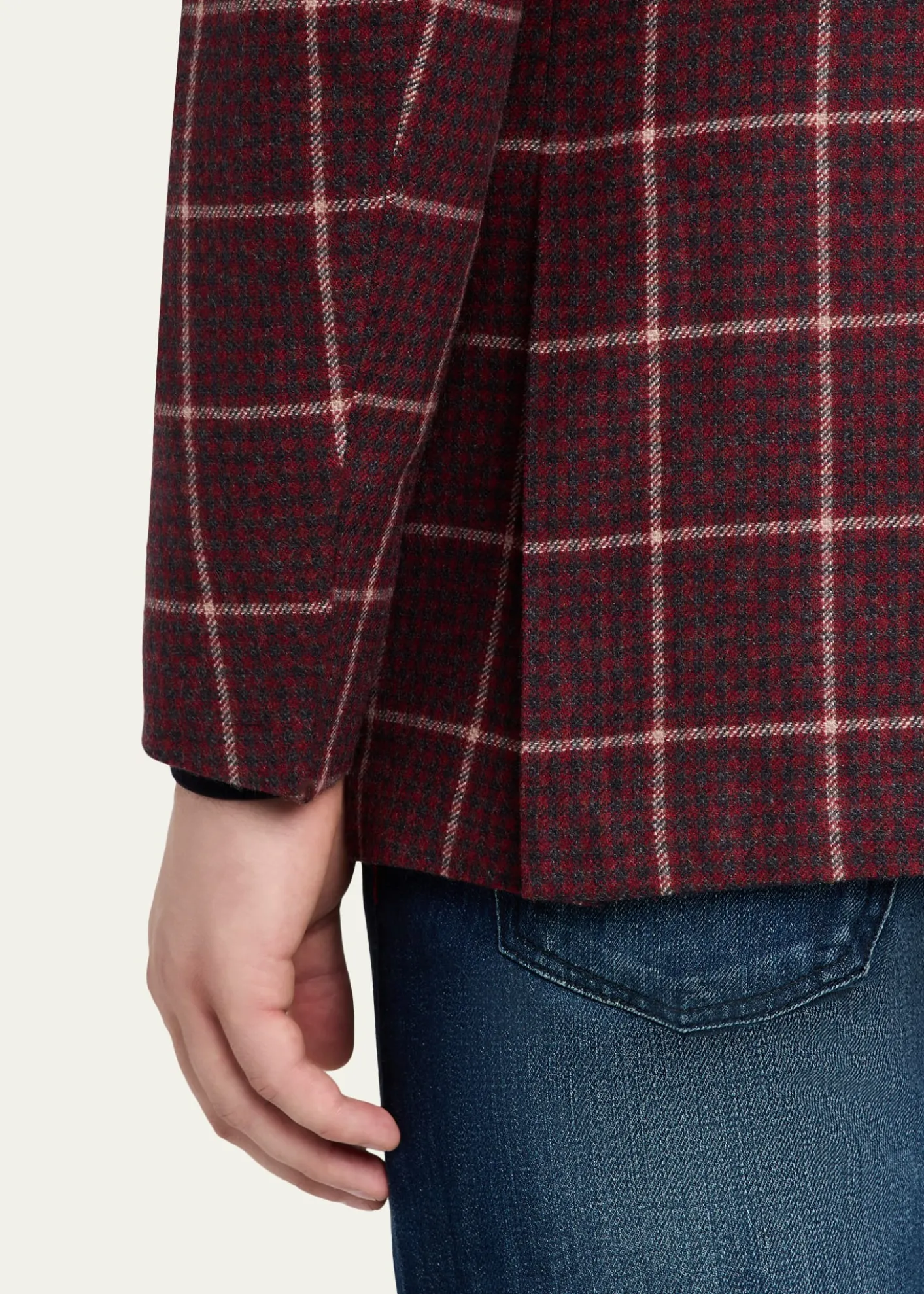 KitonMen's Cashmere Check Sport Coat