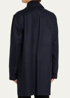 KitonMen's Cashmere Concealed-Zip Car Coat
