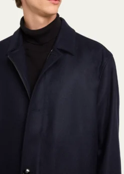 KitonMen's Cashmere Concealed-Zip Car Coat