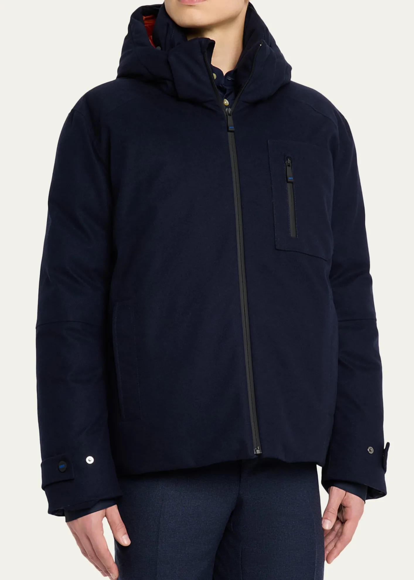 KitonMen's Cashmere Full-Zip Hooded Jacket