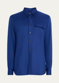 KitonMen's Cashmere Side-Pocket Overshirt