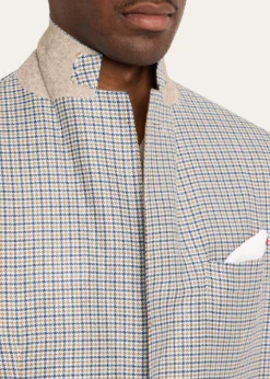 KitonMen's Cashmere, Silk and Linen Houndstooth Check Sport Coat