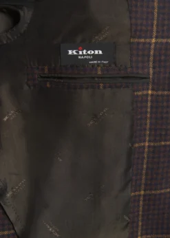 KitonMen's Cashmere Windowpane Check Single-Breasted Sport Coat