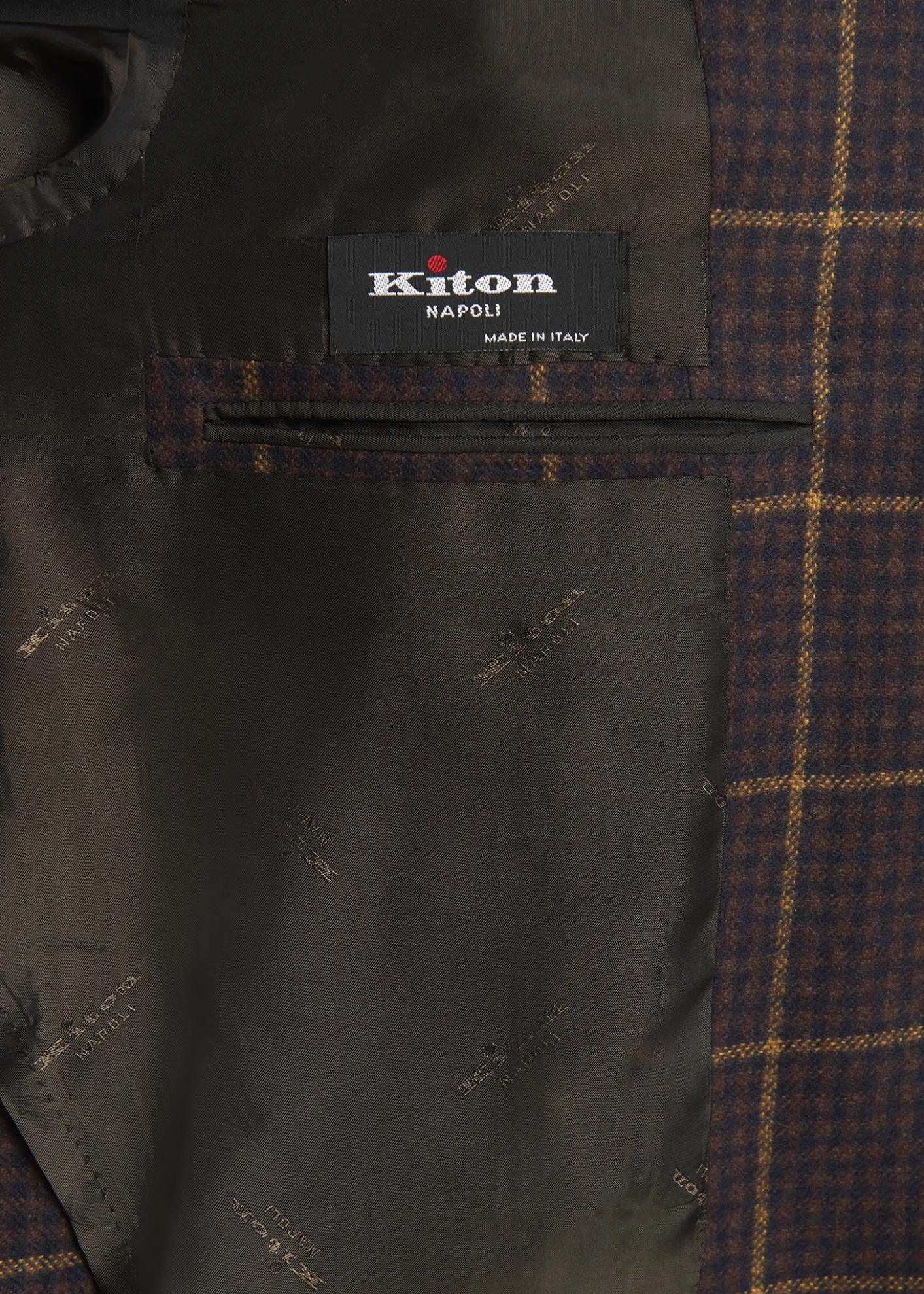 KitonMen's Cashmere Windowpane Check Single-Breasted Sport Coat