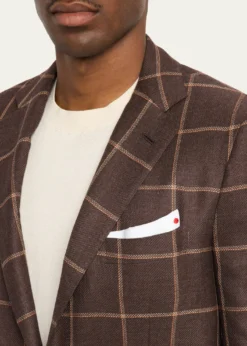 KitonMen's Cashmere Windowpane Single-Breasted Sport Coat