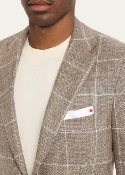 KitonMen's Cashmere, Wool and Silk Windowpane Sport Coat