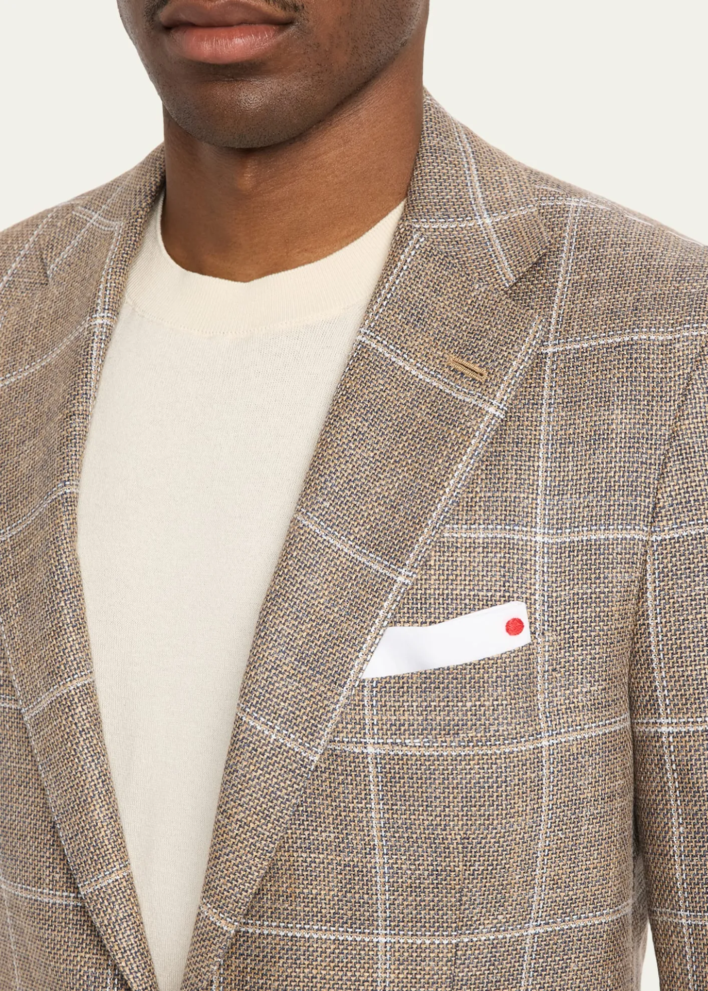 KitonMen's Cashmere, Wool and Silk Windowpane Sport Coat
