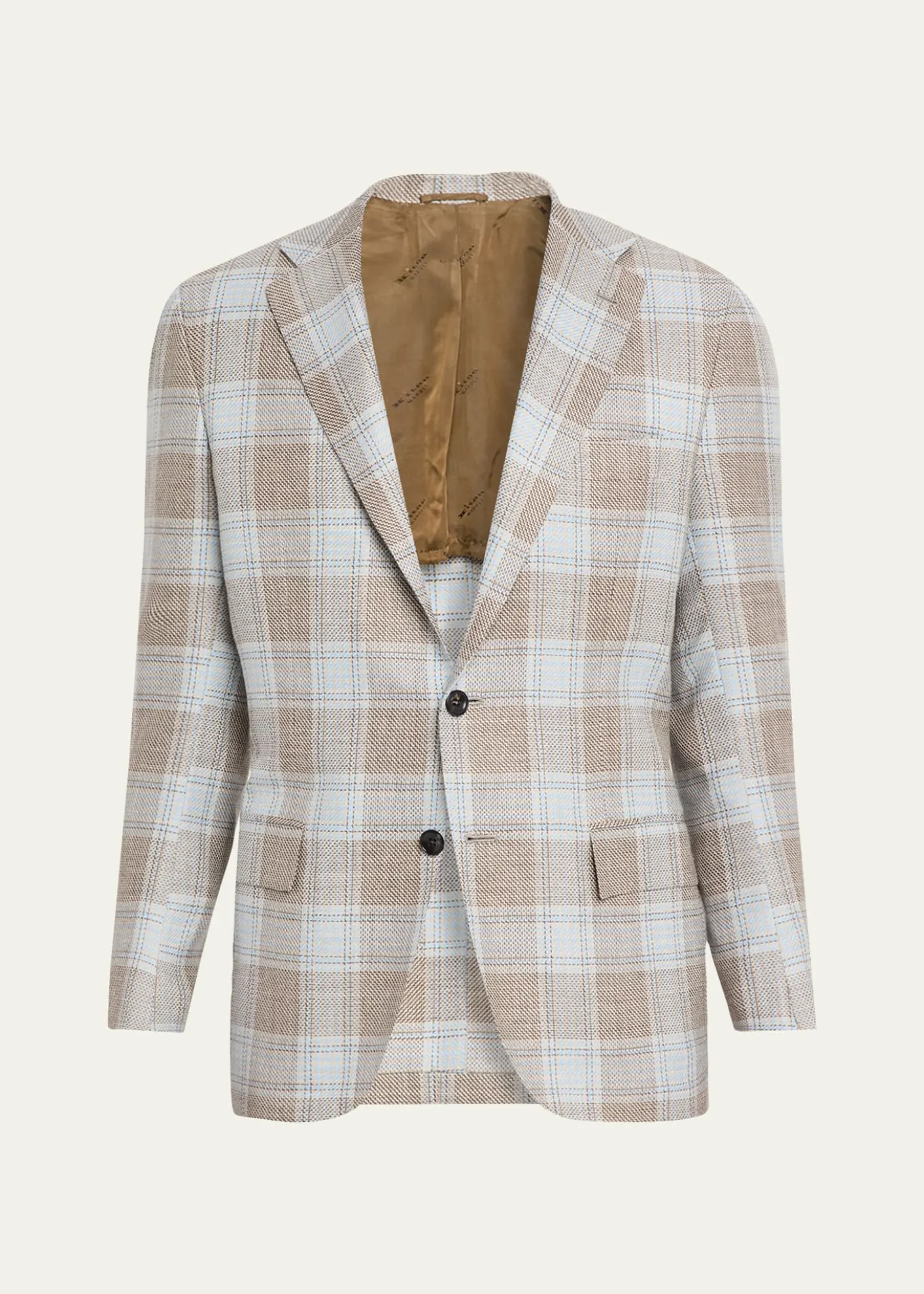 KitonMen's Cashmere, Wool and Silk Plaid Sport Coat