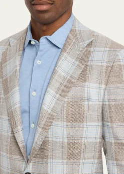 KitonMen's Cashmere, Wool and Silk Plaid Sport Coat