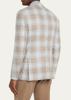 KitonMen's Cashmere, Wool and Silk Plaid Sport Coat
