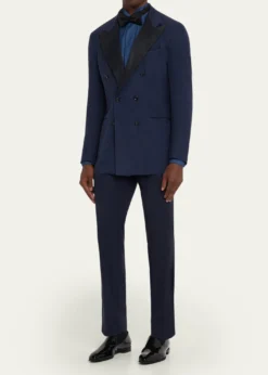 KitonMen's Chambray Tuxedo Shirt