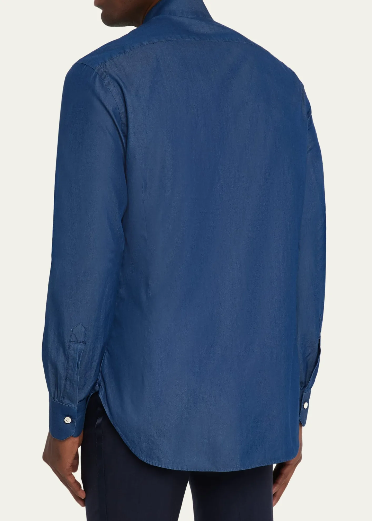 KitonMen's Chambray Tuxedo Shirt
