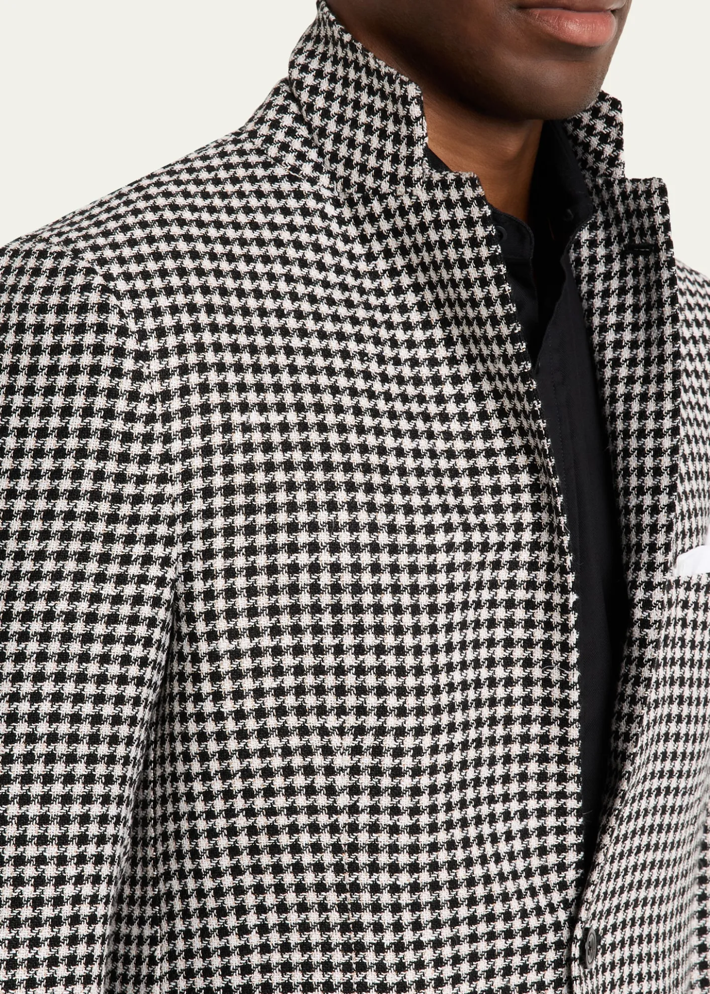 KitonMen's Check Cashmere-Linen Sport Coat