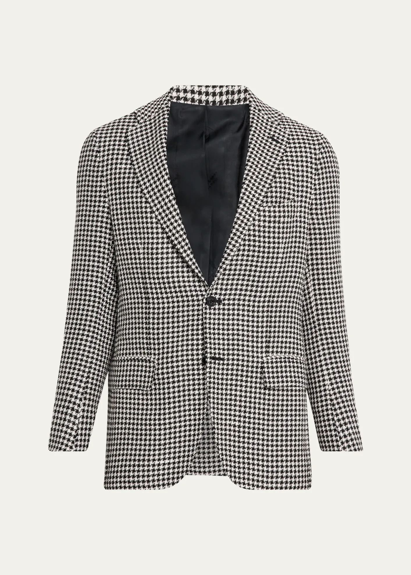 KitonMen's Check Cashmere-Linen Sport Coat