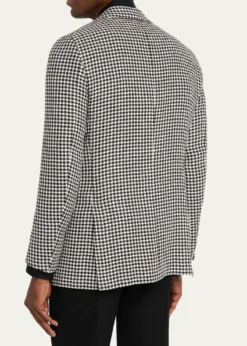KitonMen's Check Cashmere-Linen Sport Coat