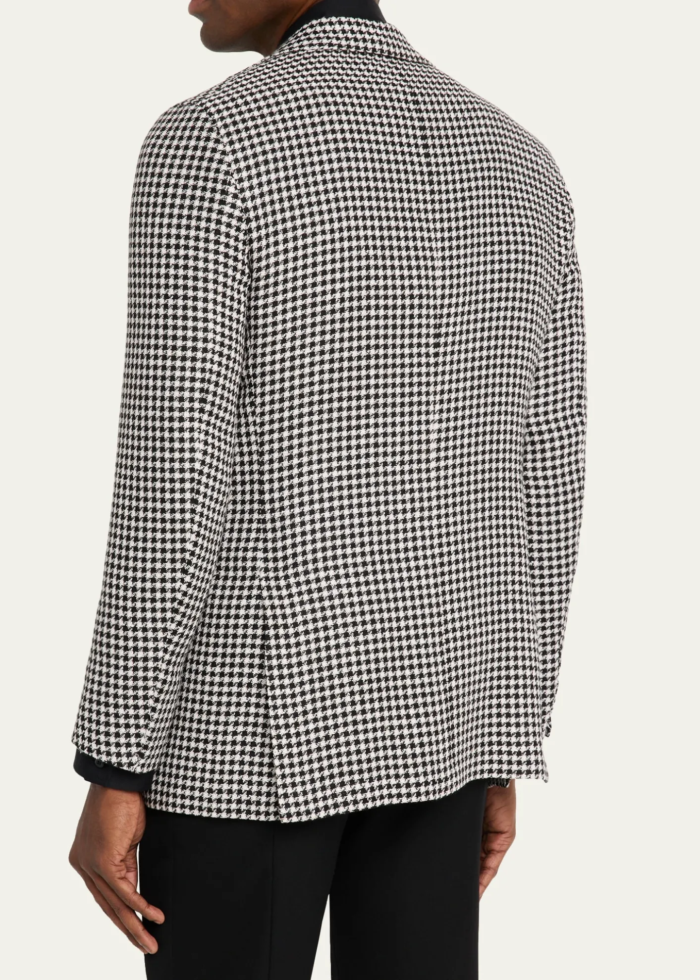 KitonMen's Check Cashmere-Linen Sport Coat